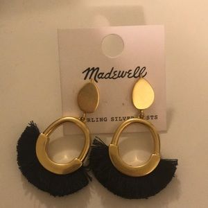 Madewell Tassel Earrings (Navy)